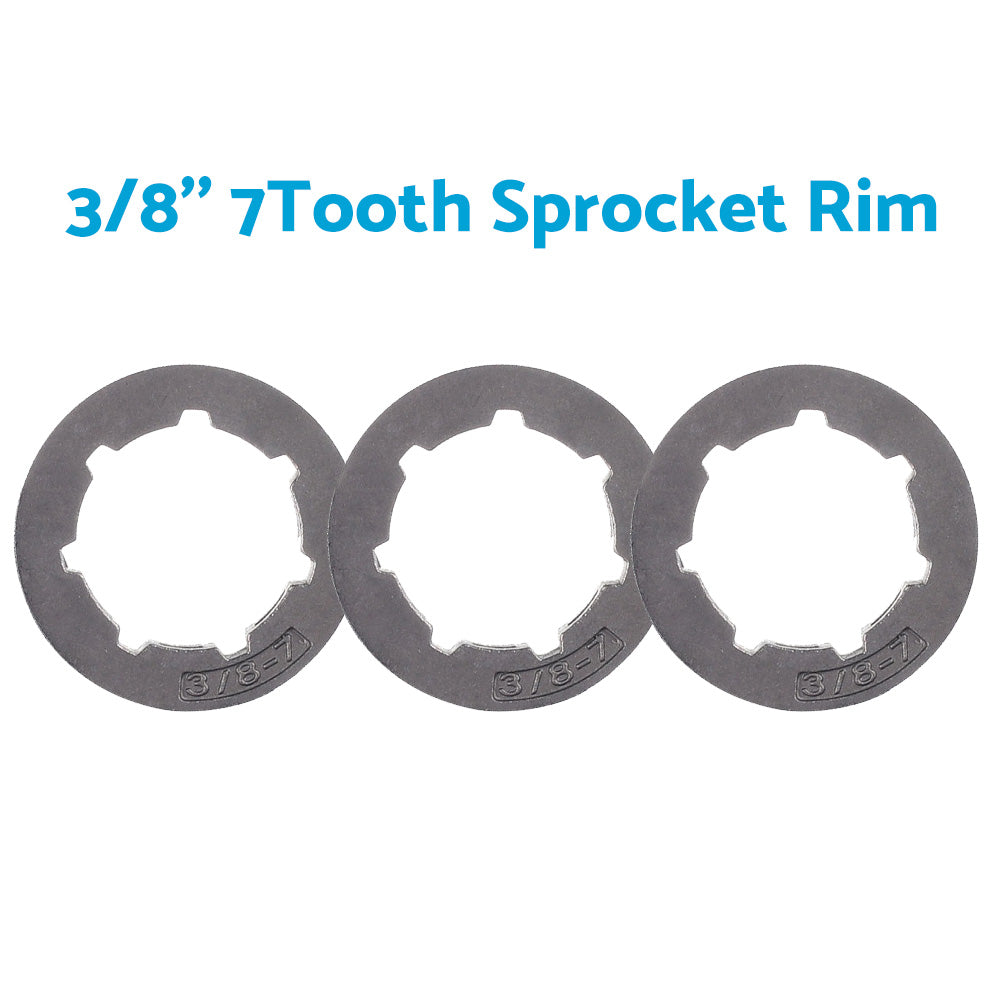 3PCS 3 8inch 7T Sprocket Rim Suitable for STIHL 044 046 066 MS440 MS441 MS460 MS660