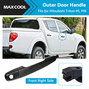 compare product Black Front Right Outer Door Handle Suitable For Mitsubishi Triton ML MN 06-15