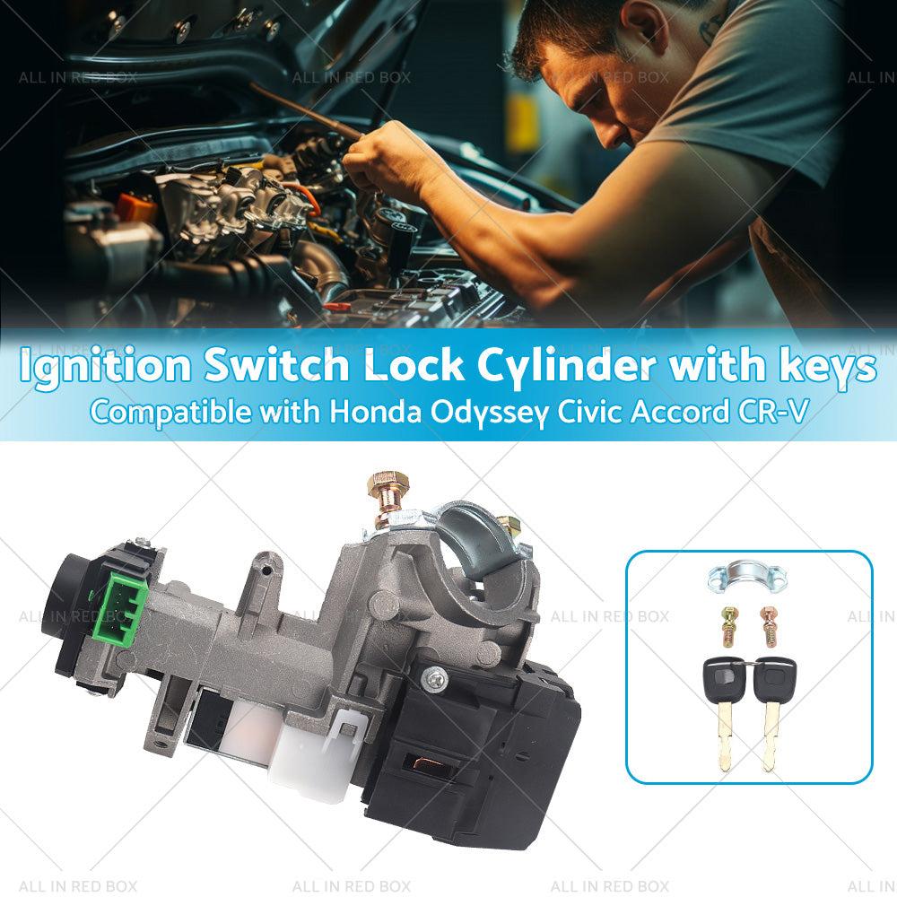 {{ Ignition Switch Lock Cylinder w Key ID48 Suitable For Honda Civic Accord CRV }} - Buy Car Parts Online at {{ Kaka Auto Parts }}.