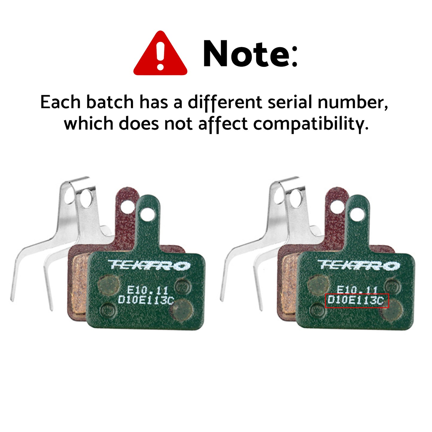 Tektro E10/E11 High Performance Metal Ceramic Brake Pad with Return Spring