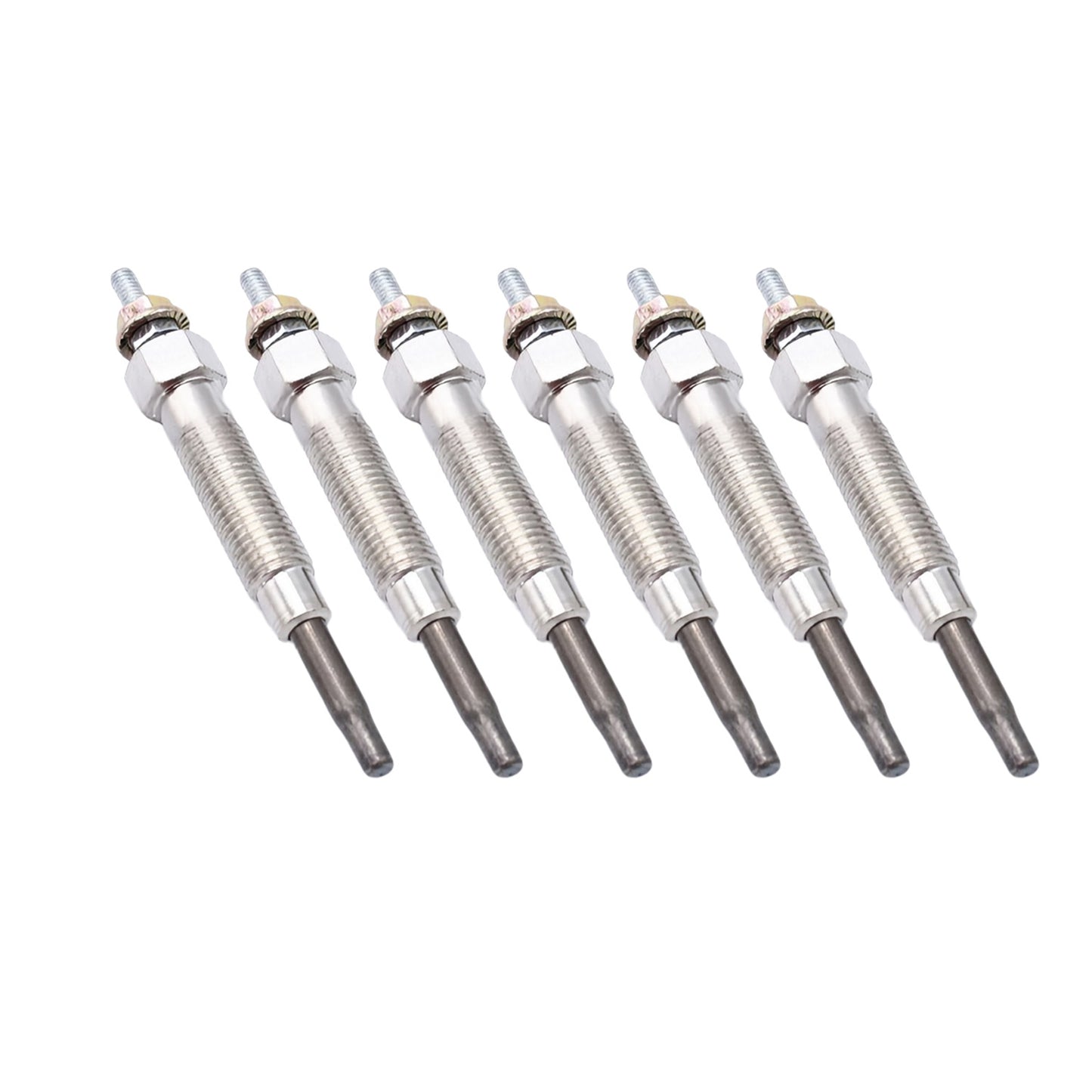6x Glow Plugs Suitable For Nissan Patrol GU Y61 1997-2000 RD28Ti 2.8L Turbo Diesel 6Cyl