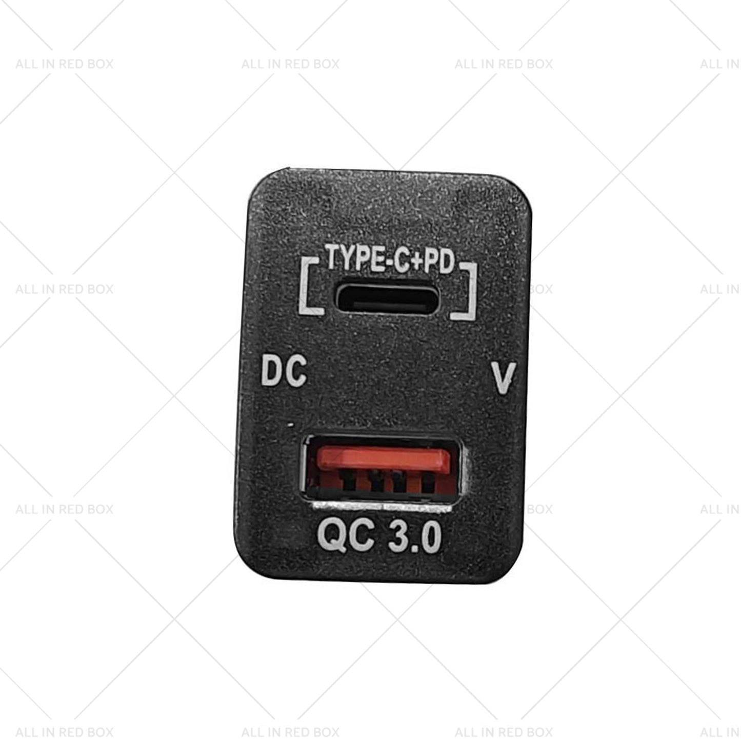 {{ TYPE C  VOLT  QC 3. 0 USB CHARGER Suitable for Toyota Hilux Prado BLUE LED 12v }} - Buy Car Parts Online at {{ Kaka Auto Parts }}.
