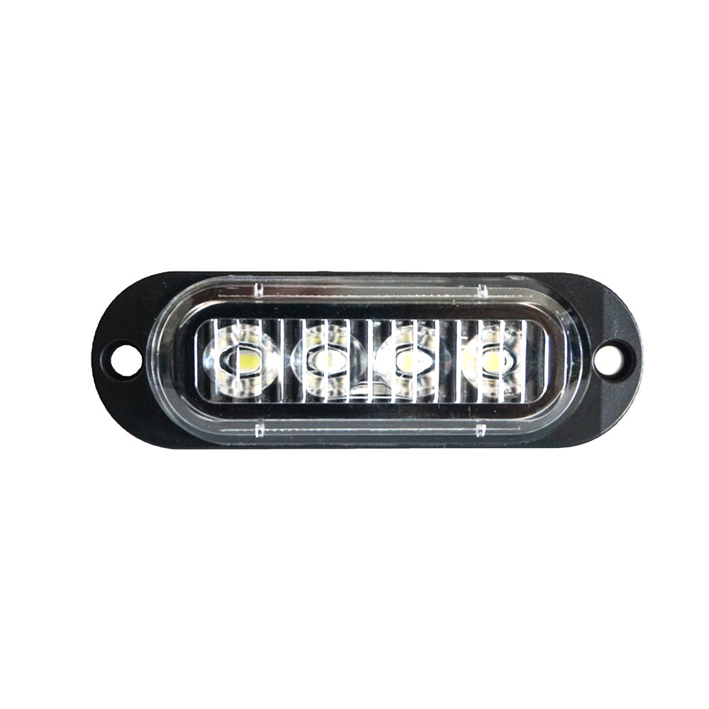 White 4LED Clearance Side Marker Light Suitable For Truck, Trailer & Caravan