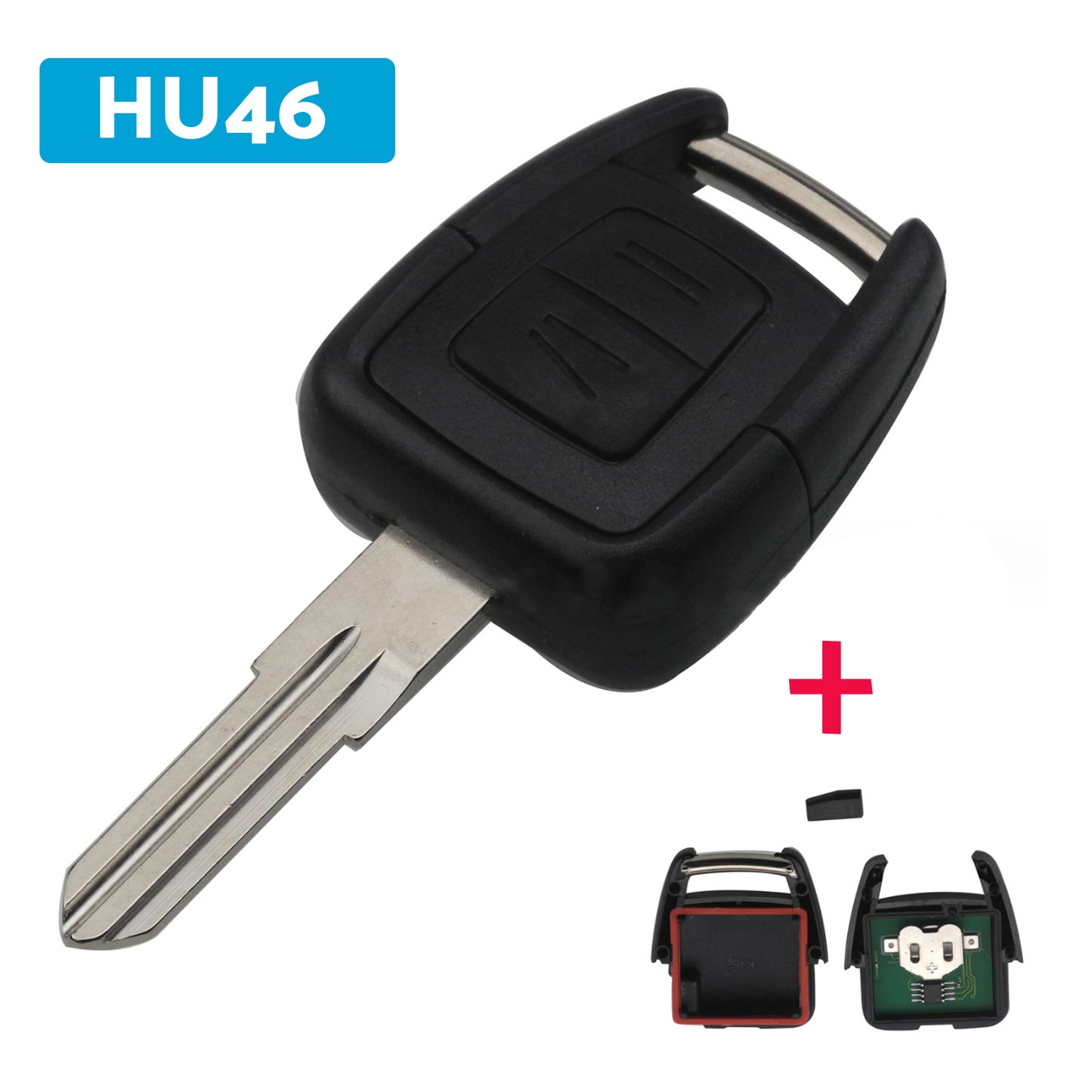2x Complete Remote Key Fob Suitable For Holden Astra TS 1998-2004 433MHz ID40 Transponder 2-Button Replacement