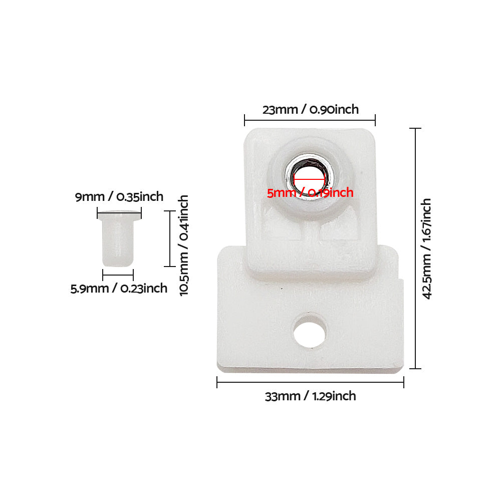 Door Window Glass Track Clip 2-Pair Left & Right Suitable For Isuzu D-MAX / Holden Colorado / Rodeo