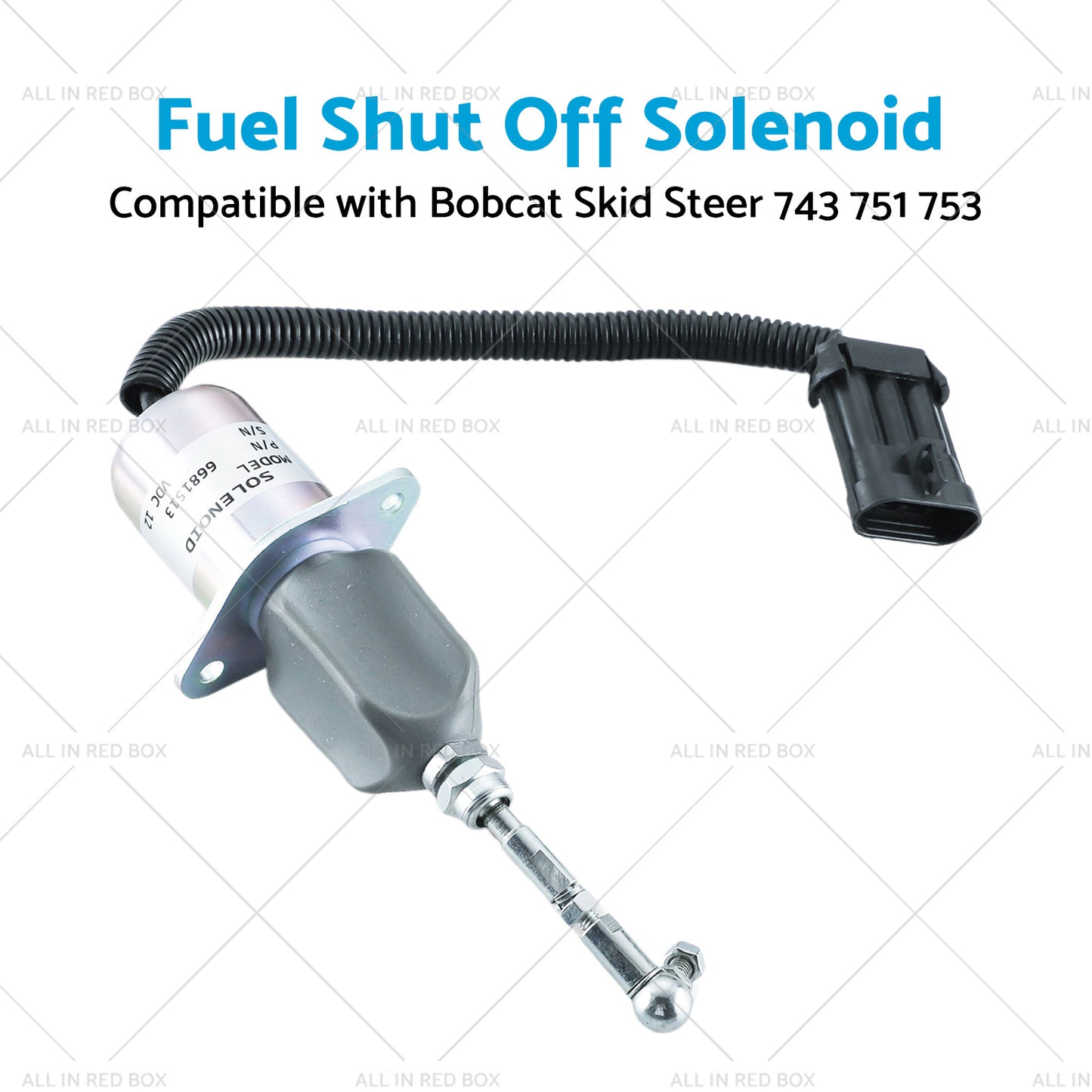{{ Fuel Shut Off Solenoid Kit Suitable for Bobcat Skid Steer 743 751 753 T190 S185 }} - Buy Car Parts Online at {{ Kaka Auto Parts }}.