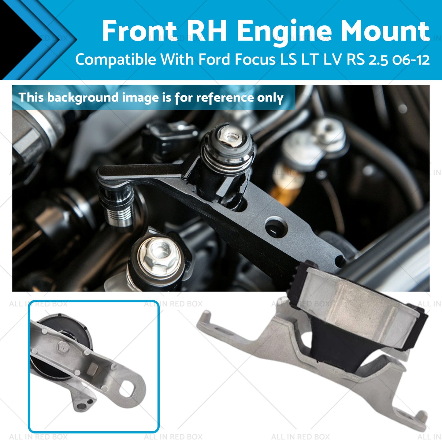 RH Engine Mount Suitable For Ford Focus LV RS 2.5L Turbo B5254T 2010-2012 Engine