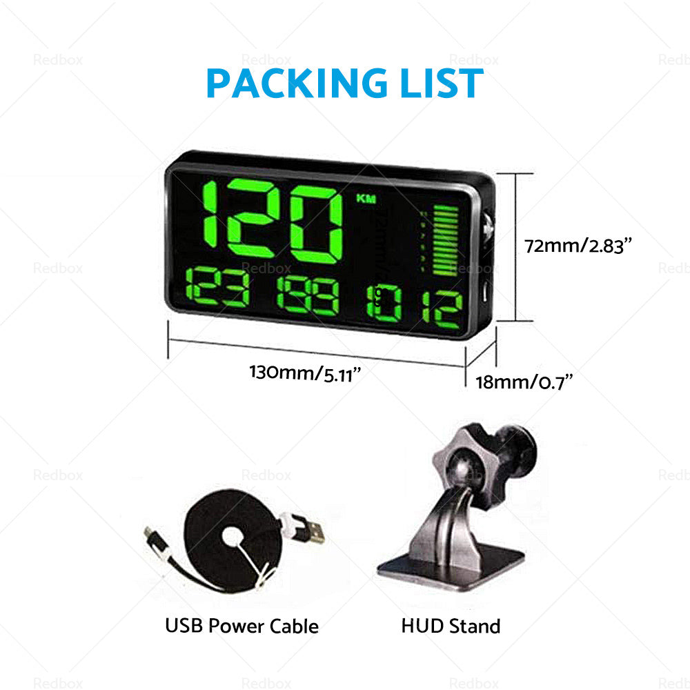 {{ 5.5'' Speedometer Odometer Display MPH KMH with Over Speeding Alarm Universal }} - Buy Car Parts Online at {{ Kaka Auto Parts }}.