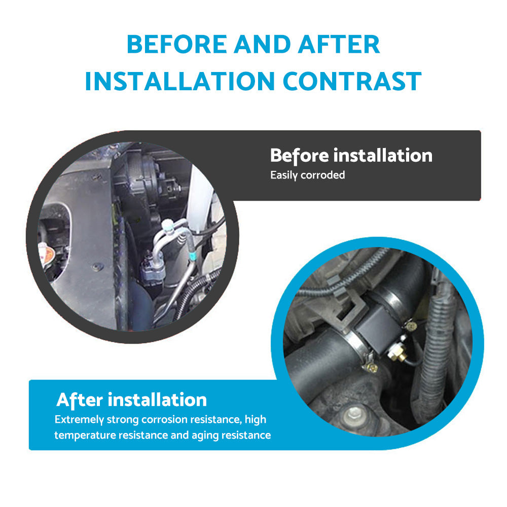 36mm Car Water Temperature Sensor Gauge Radiator Hose Joint Pipe Adapter Suitable For Universal Cars