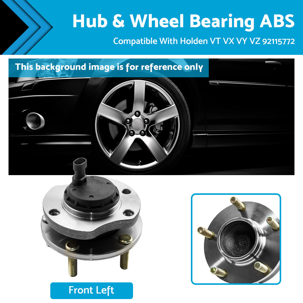 {{ LH Front Hub and Wheel Bearing ABS Suitable For Holden VT VX VY VZ 92115772 }} - Buy Car Parts Online at {{ Kaka Auto Parts }}.