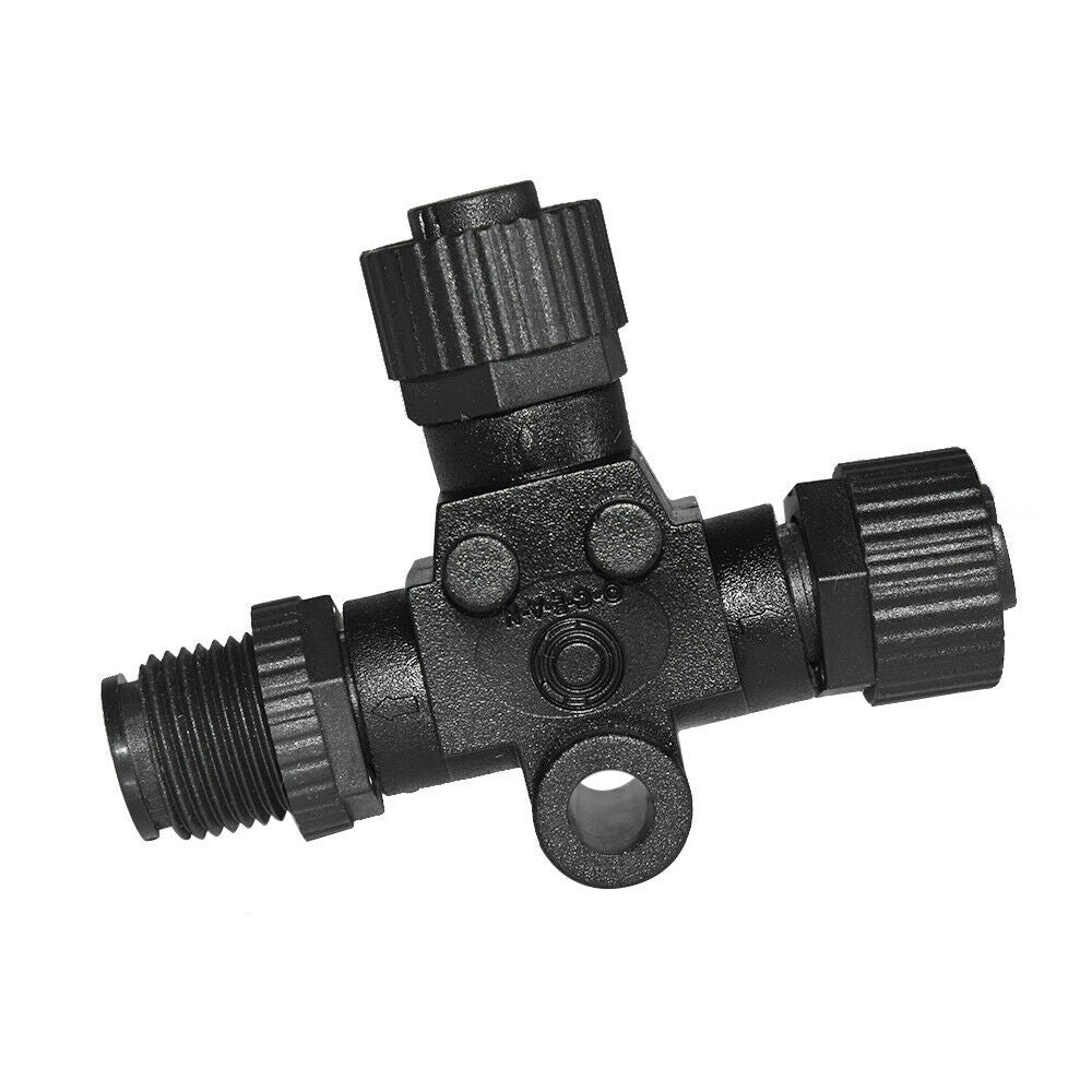 NMEA2000 5-Pin T Connector Suitable For Garmin / Lowrance / Simrad / B&G / Navico Networks Black
