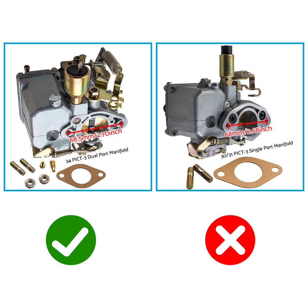 Carburetor with 12V Electric Choke Suitable For VW Volkswagen 34 PICT-3 113129031K