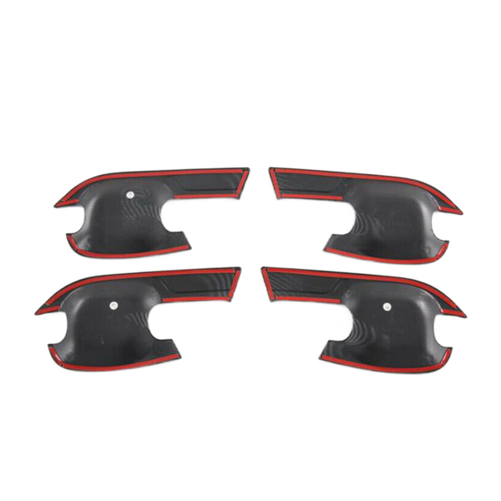 Carbon Fiber Exterior Door Handle Bowl Cover Trim Suitable For Isuzu D-Max / Dmax 2021-2022