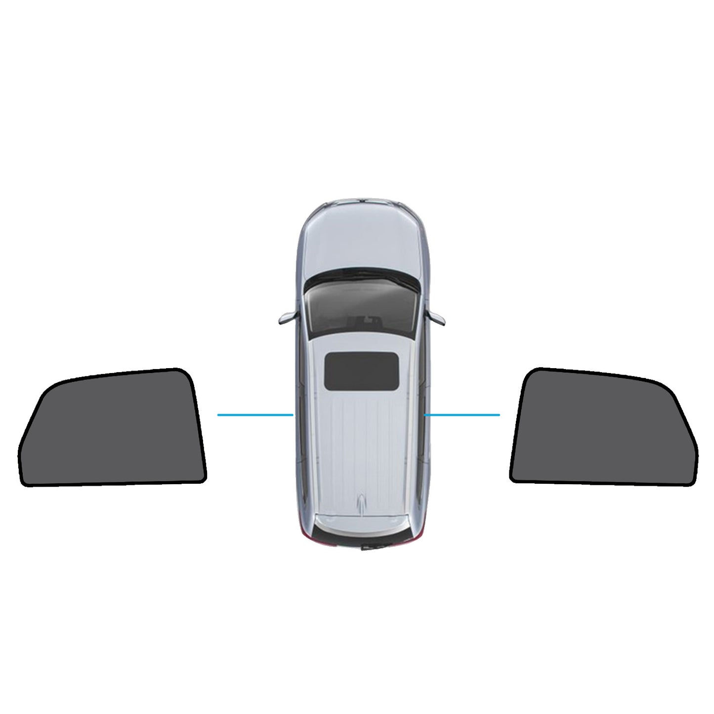 {{ Magnetic Mesh Sun Blind Shades Suitable for Audi Q3 2011-2018 on Front/Rear }} - Buy Car Parts Online at {{ Kaka Auto Parts }}.