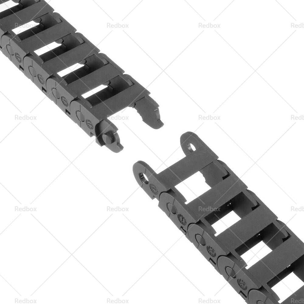 {{ 10mmX20mm 1Meter Drag Chain Cable Carrier Open Type with End Connectors Plastic }} - Buy Car Parts Online at {{ Kaka Auto Parts }}.