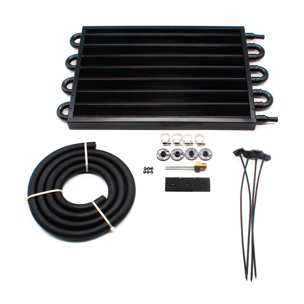 8 Row Remote Transmission Oil Cooler Radiator Converter Kit Suitable For Manual To Automatic Transmission Vehicles