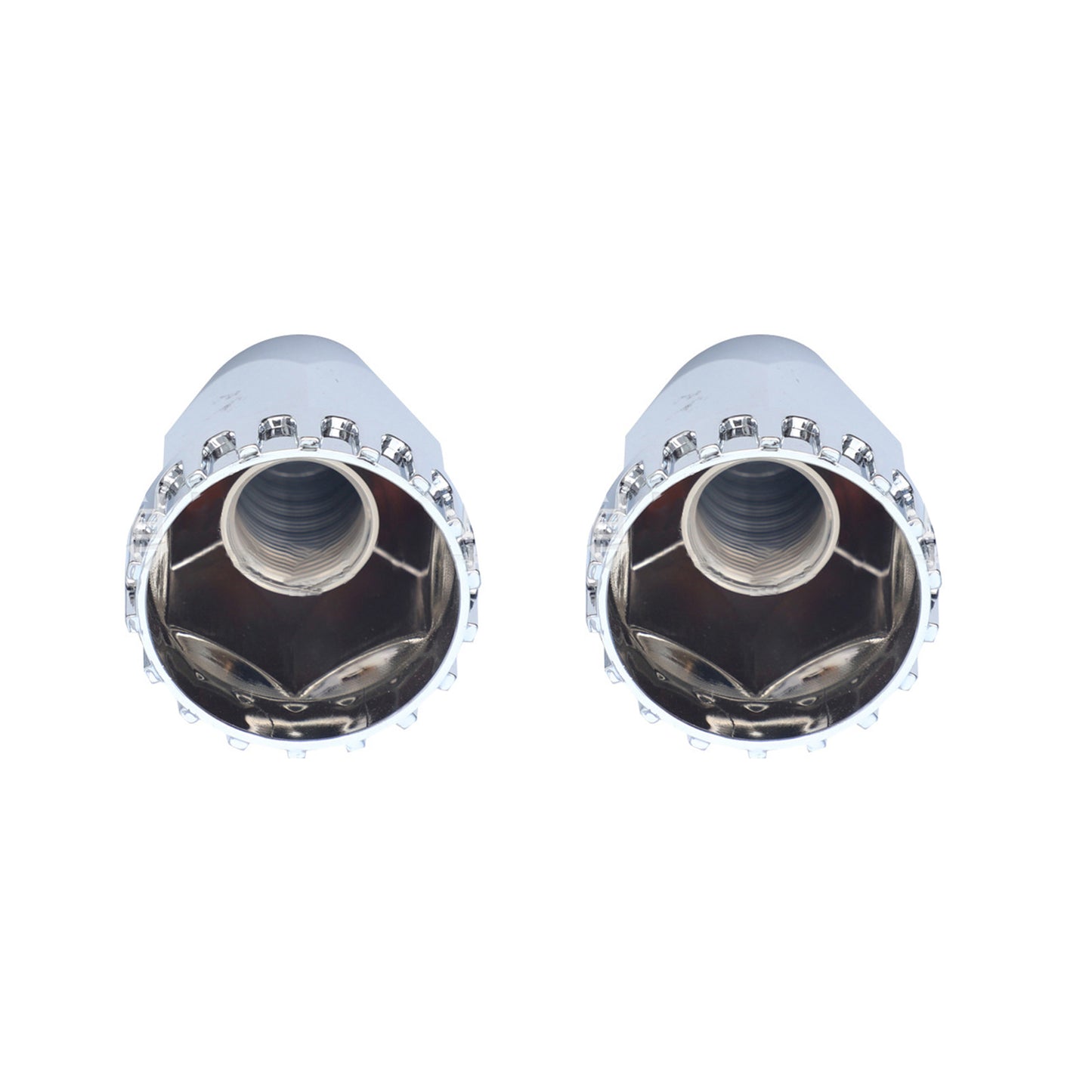 20x Nut Cover Screw Cap Chrome 33mm Suitable For Kenworth / Freightliner / Western Star Trucks