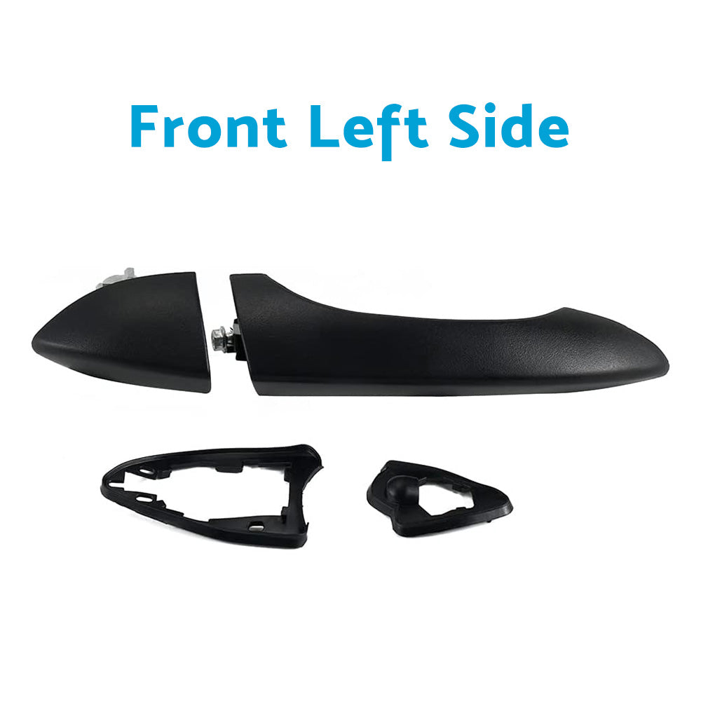 Pair Front Right & Left Outer Door Handles Dumb Black Suitable For BMW X5 E53 2000-2006