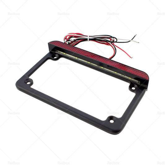 Motorcycle License Plate Frame Bracket With LED Brake Light Suitable For Harley-Davidson