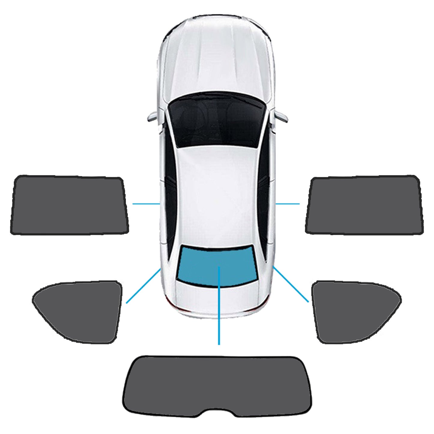 Car Window Sun Shade Magnetic Suitable For Nissan Patrol 2012–2024 Y62 Series