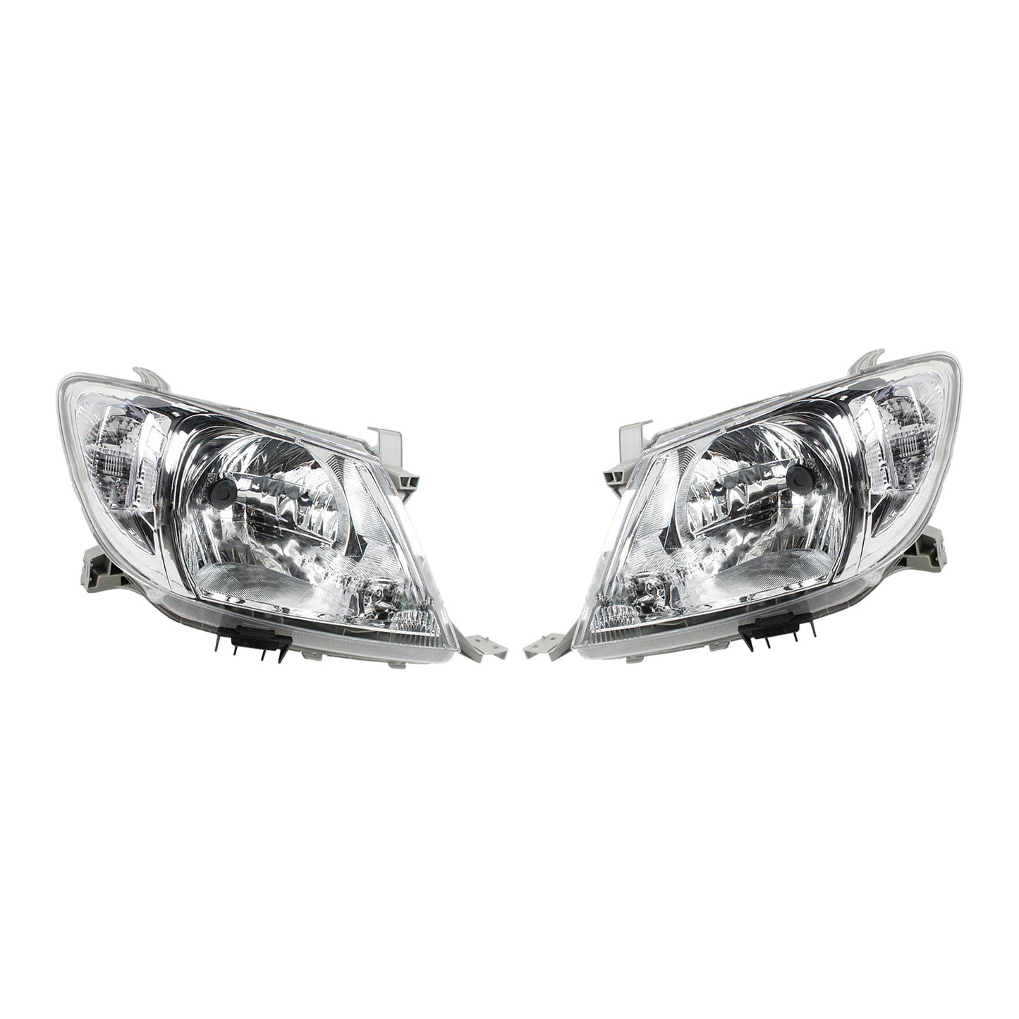 Pair of Left & Right Headlight Lamps Suitable For Toyota Hilux 2WD / 4WD 2008-2012