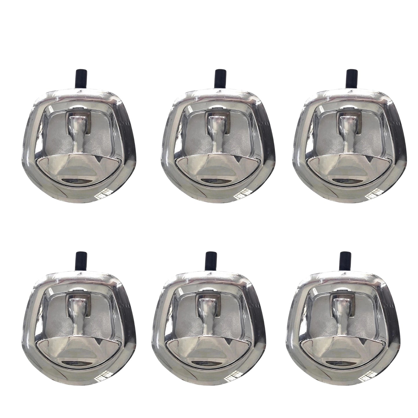 {{ 6 Set Chrome Power Operated Recessed Folding Whale Tail T-Lock Handle Toolbox }} - Buy Car Parts Online at {{ Kaka Auto Parts }}.