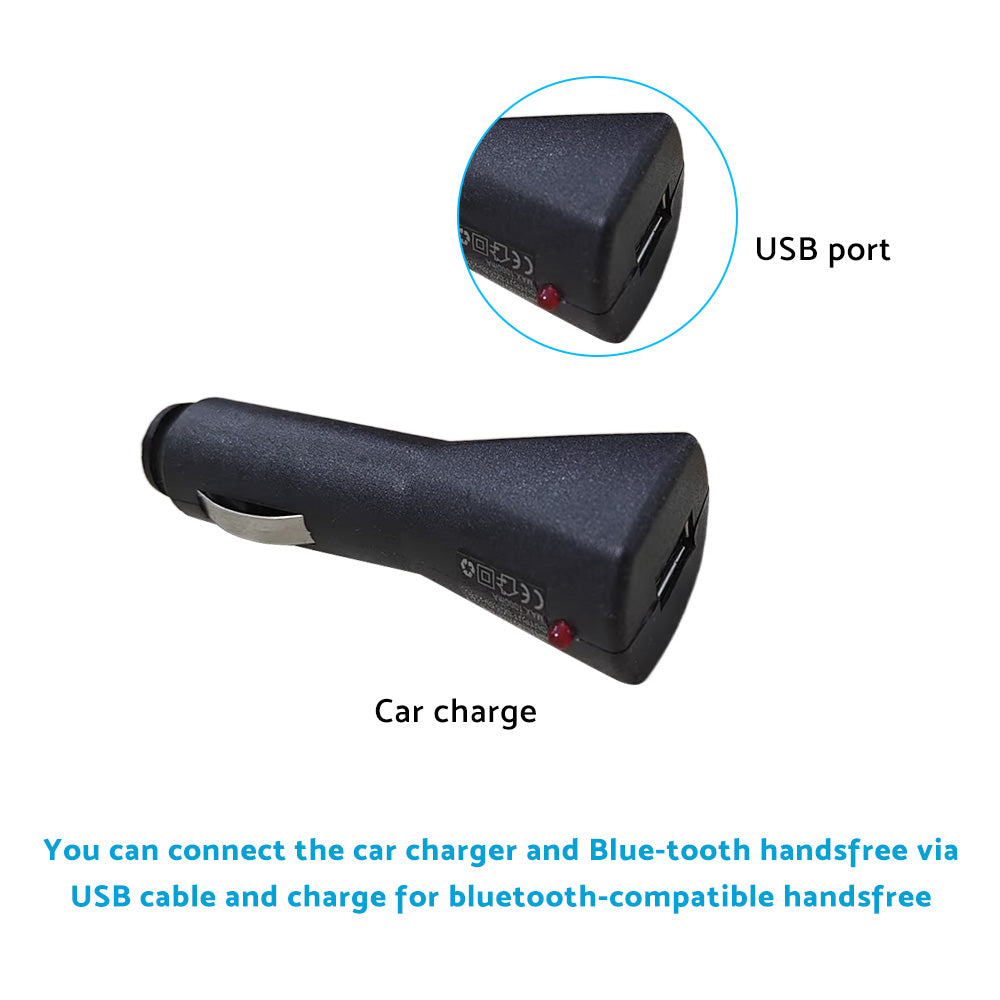 Bluetooth Handsfree Speaker MP3 Player With Sun Visor Clip & Car Charger Suitable For Universal Cars