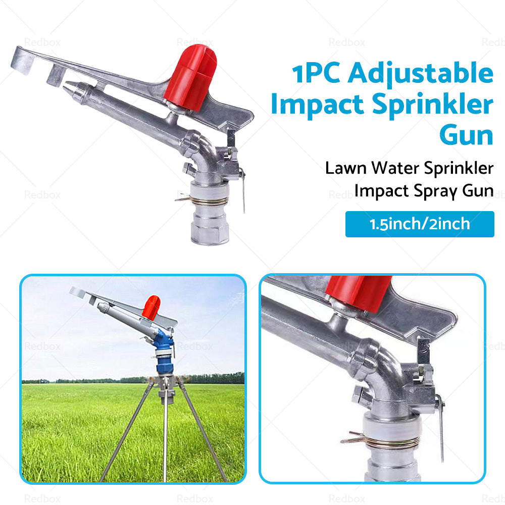{{ 360掳 Rotation Lawn Water Sprinkler Impact Spray Gun Alloy Adjustable Irrigation }} - Buy Car Parts Online at {{ Kaka Auto Parts }}.