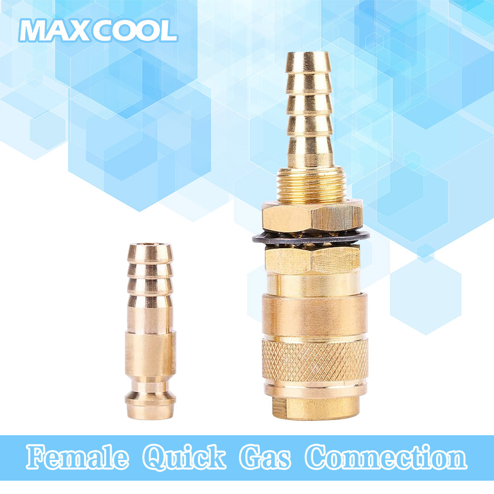 {{ Female Quick Gas Connection with 6mm Barb for Argon and Water Suit Kemppi Unimig }} - Buy Car Parts Online at {{ Kaka Auto Parts }}.