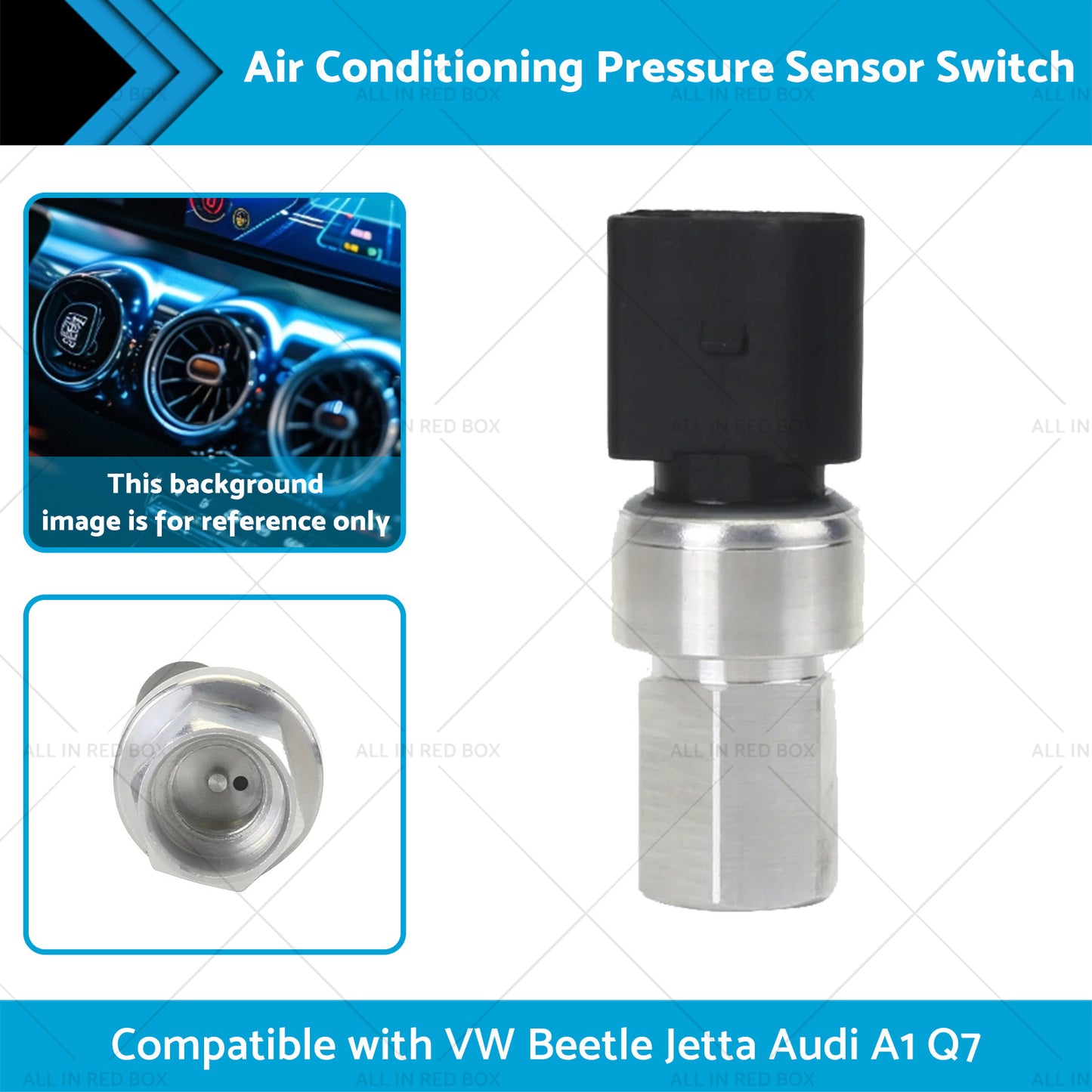 {{ Air Conditioning Pressure Sensor Switch 1K0959126E Suitable For VW Audi A3 S3 Q3 }} - Buy Car Parts Online at {{ Kaka Auto Parts }}.