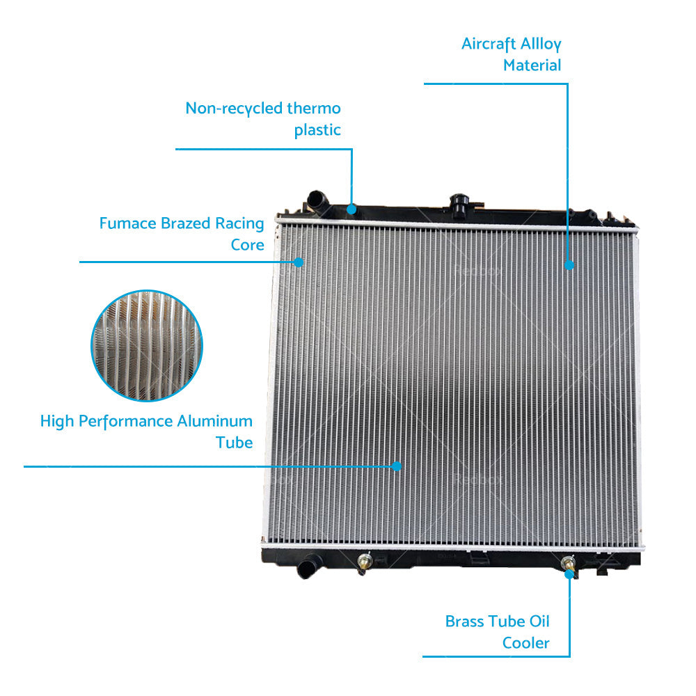 {{ Radiator for Nissan Navara D40 YD25 or Pathfinder R51 2. 5L Turbo Diesel 2005- AT or MT }} - Buy Car Parts Online at {{ Kaka Auto Parts }}.