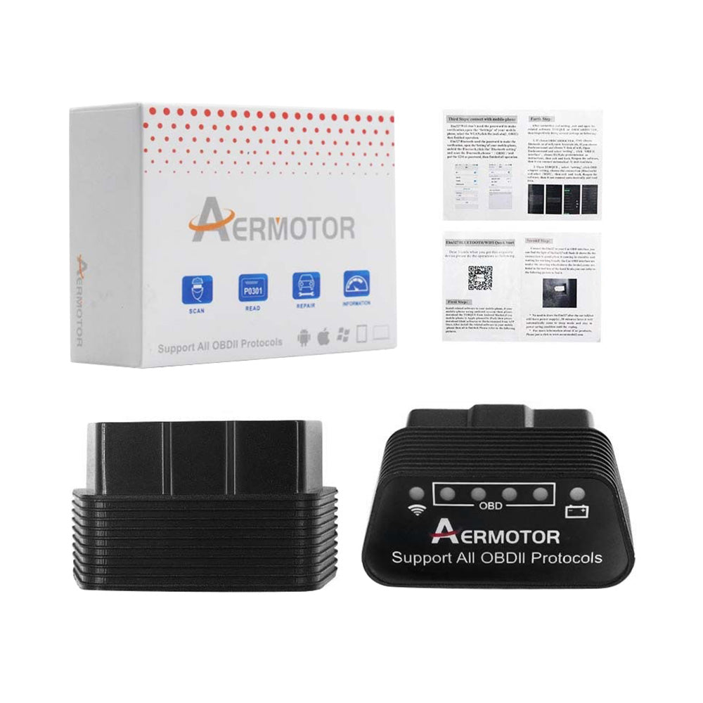 ELM327 WiFi OBD2 Car Diagnostics Scanner Code Reader Suitable For iOS / Android Devices