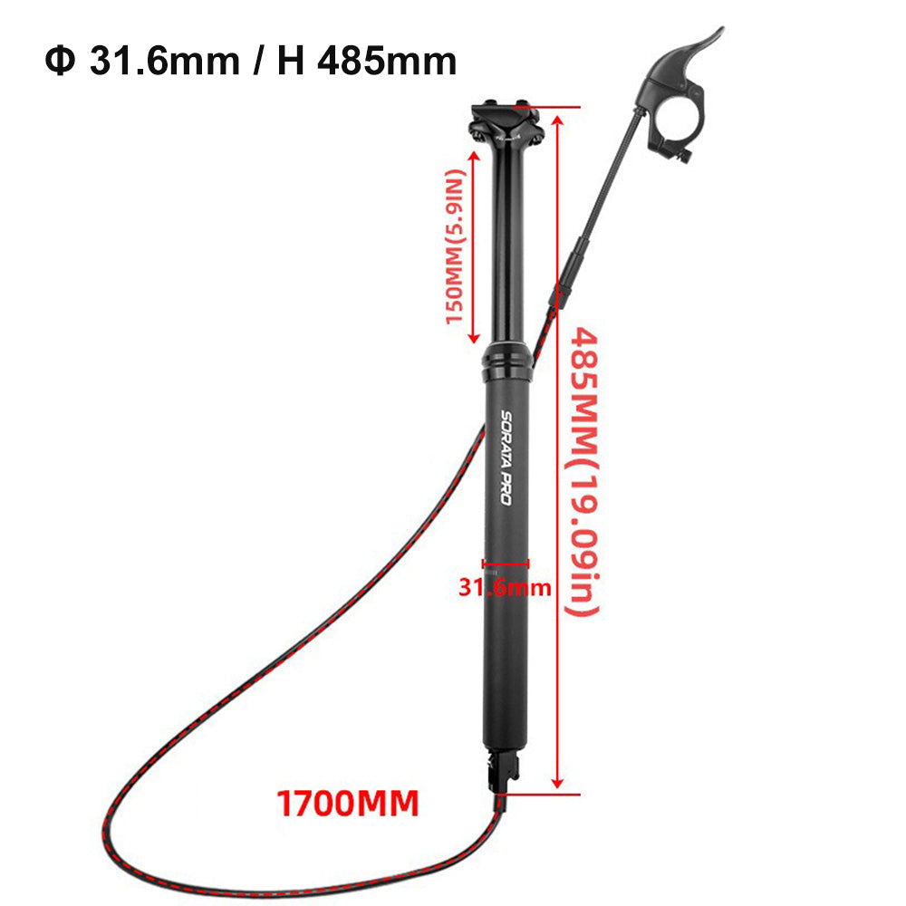 1 Set Bike MTB Dropper Seat Post Internal/External Cable Routing 30. 9/31. 6mm