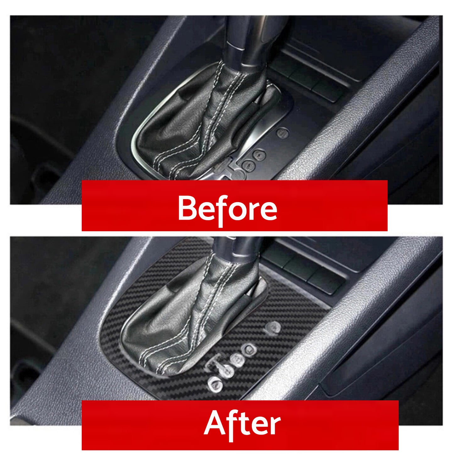 Carbon Gear Shift Panel Cover Trim Suitable For VW Golf 6 MK6 GTI RHD 2008-2013