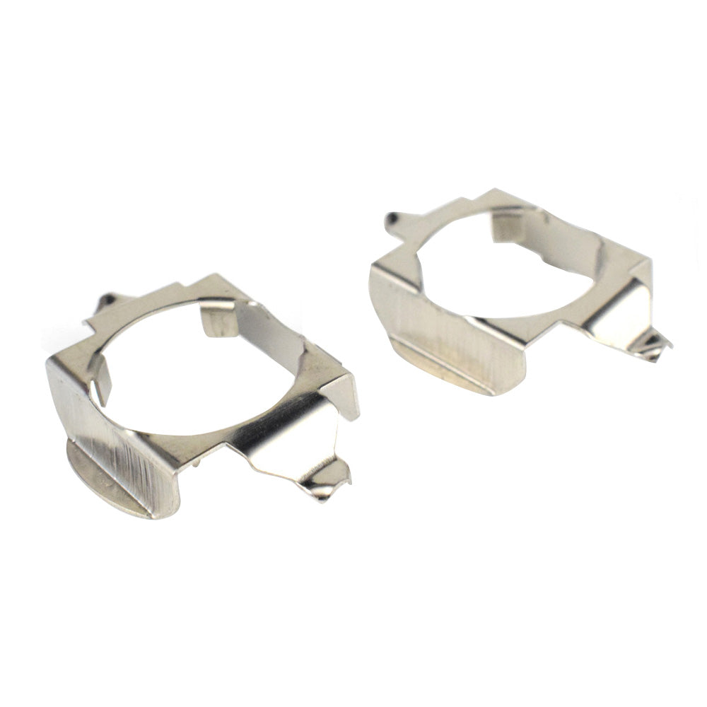 1 Pair LED Headlight H7 Clip Adapter Holder Suitable For Toyota Camry & Mercedes-Benz