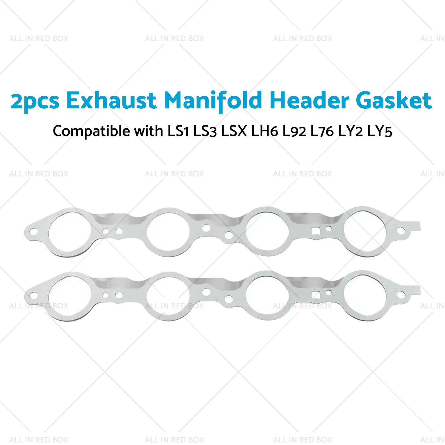 {{ 2PCS Exhaust Manifold Gasket Multi-Layer Steel Header Suitable For LS1 LS3 LSX }} - Buy Car Parts Online at {{ Kaka Auto Parts }}.