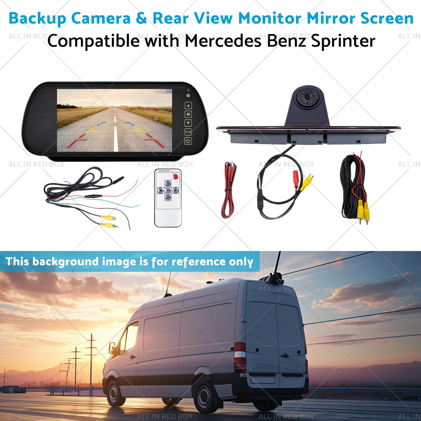 {{ Brake Light Backup Camera W or 7''Monitor Suitable for 07-19 Sprinter or VW Crafter }} - Buy Car Parts Online at {{ Kaka Auto Parts }}.