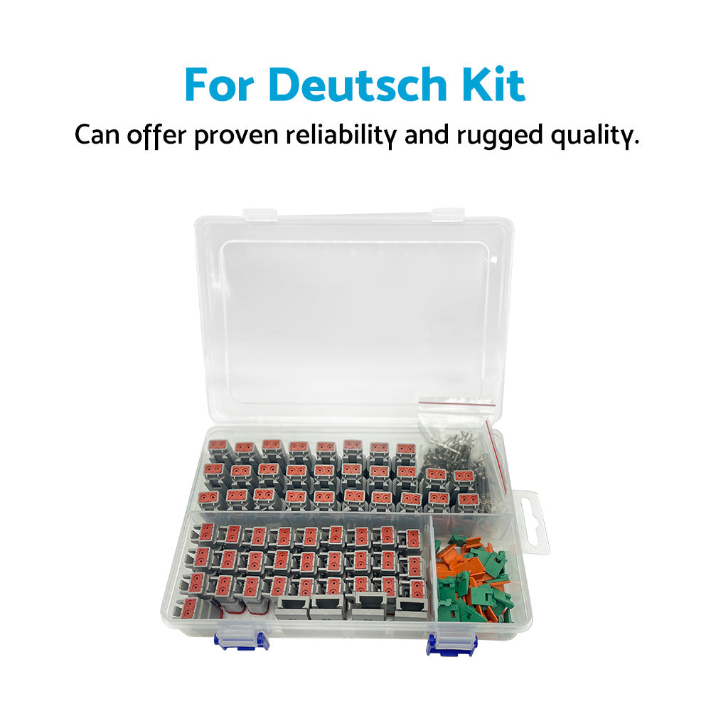 233pcs DT 2-Way Connector Kit Waterproof Plug Suitable For Auto Marine Electrical Wiring