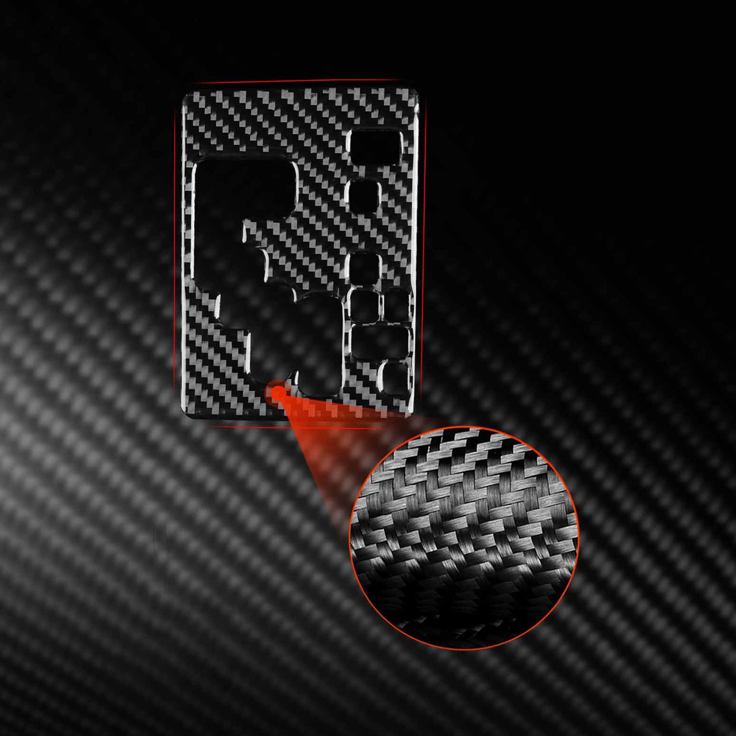 2pcs Carbon Fiber Gear Shift Console Trim Suitable For Toyota Kluger 08-13