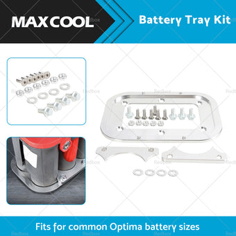 compare product Billet Aluminum Battery Relocation Tray Hold Down Mount For 34 or 78 Optima Battery