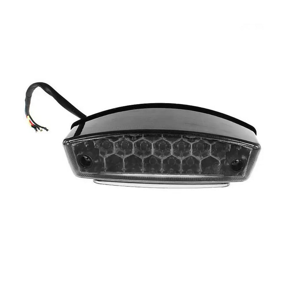 Universal Smoke LED Rear Brake Stop Tail Light With License Plate Light Suitable For Motorcycle