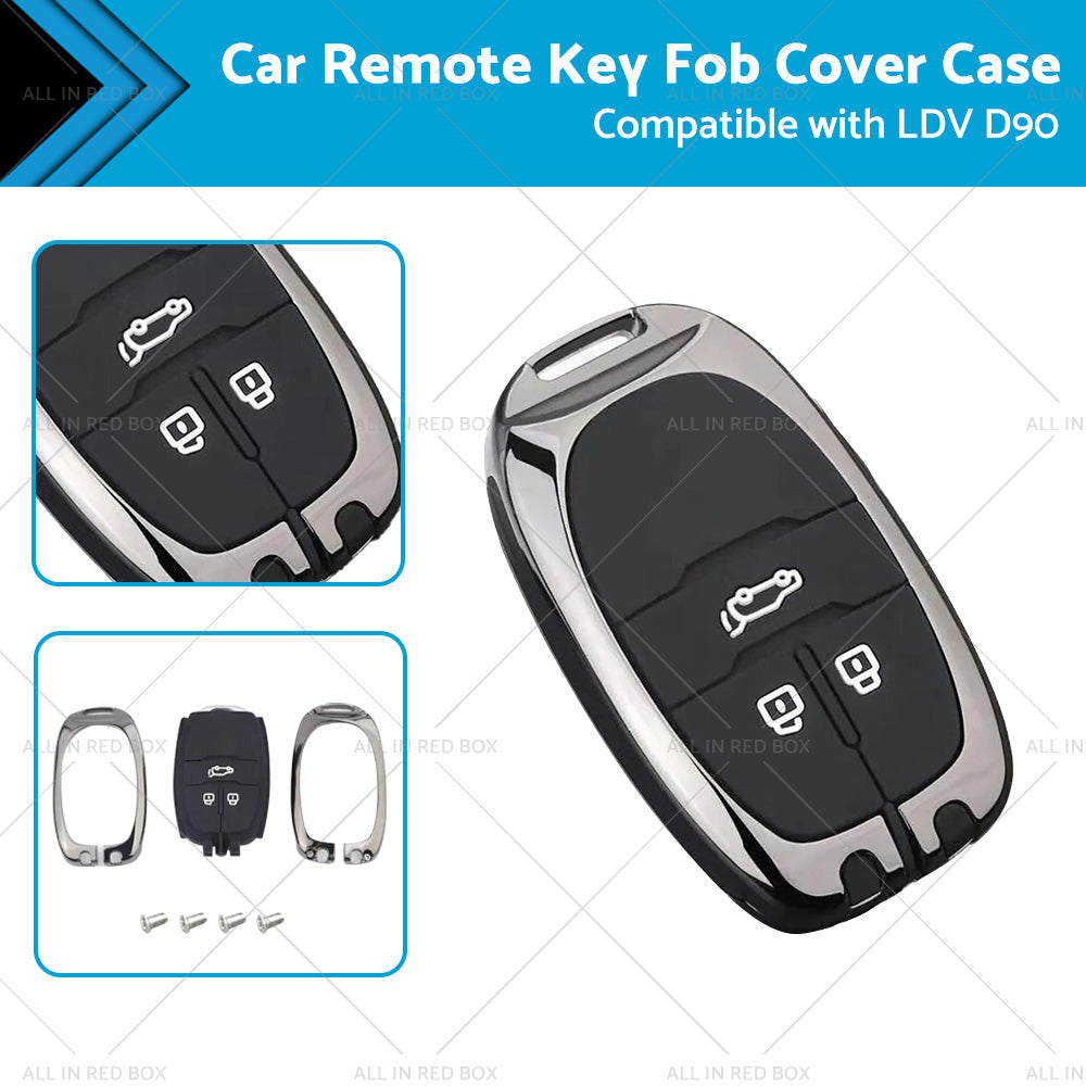 {{ Zinc Alloy Remote Key Fob Case Cover Shell Suitable For LDV D90 3buttons Key Fob }} - Buy Car Parts Online at {{ Kaka Auto Parts }}.