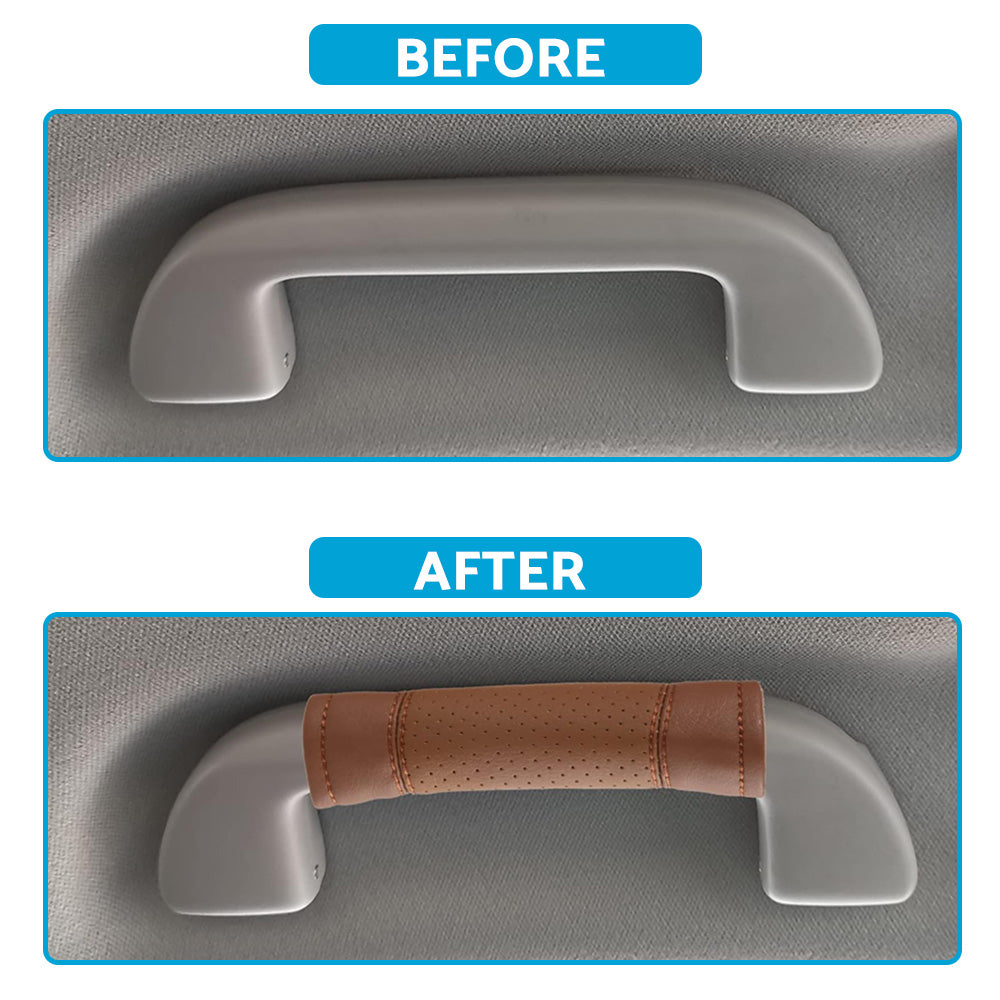 {{ 2pcs Universal Car Accessories Faux Leather Door Handle Cover Soft Car Handle }} - Buy Car Parts Online at {{ Kaka Auto Parts }}.