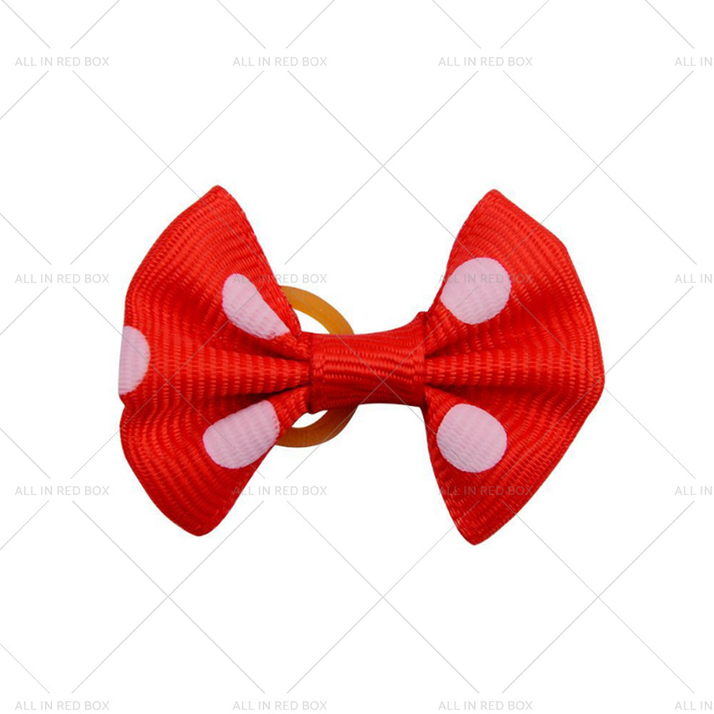 {{ Up To 100PCS Pet Small Dog Hair Bows Rubber Bands Puppy Cat Grooming Accessory }} - Buy Car Parts Online at {{ Kaka Auto Parts }}.