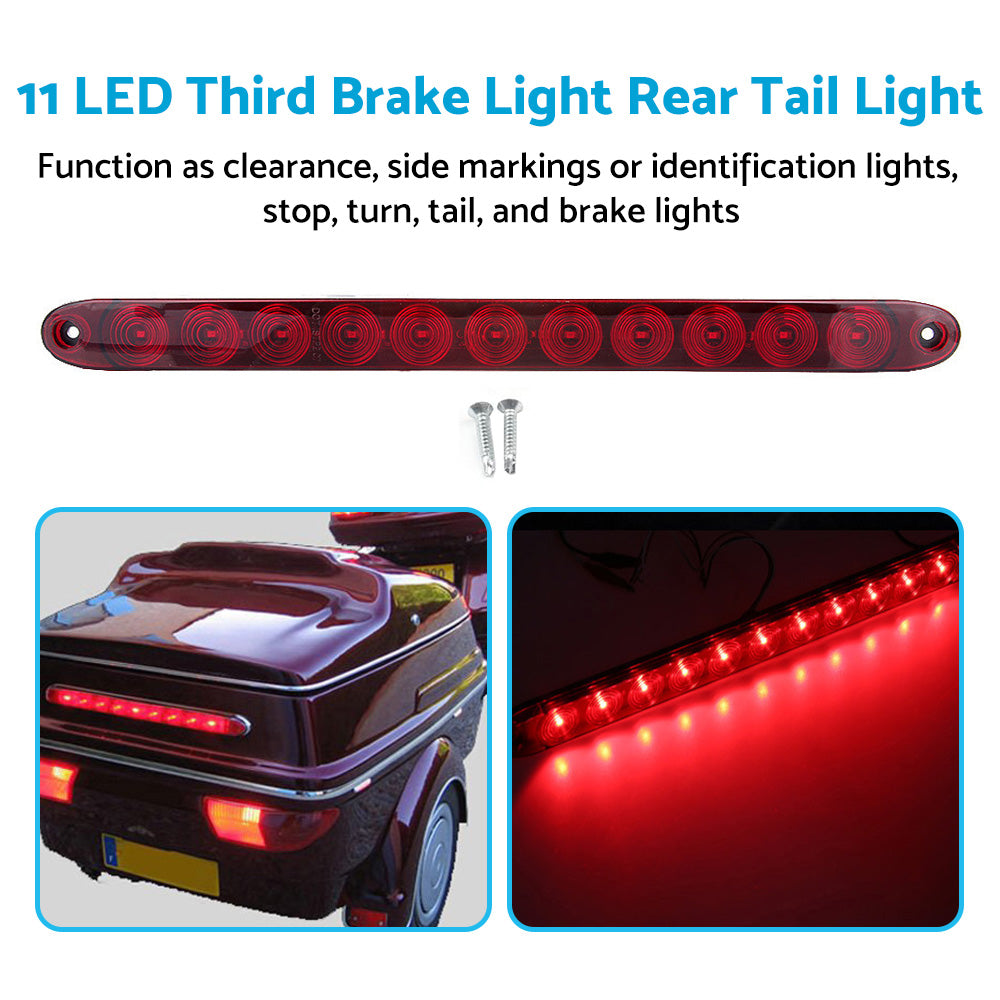 {{ Universal 11 LED Car 3RD Third Brake Light Rear Tail Light High Mount Stop Lamp }} - Buy Car Parts Online at {{ Kaka Auto Parts }}.