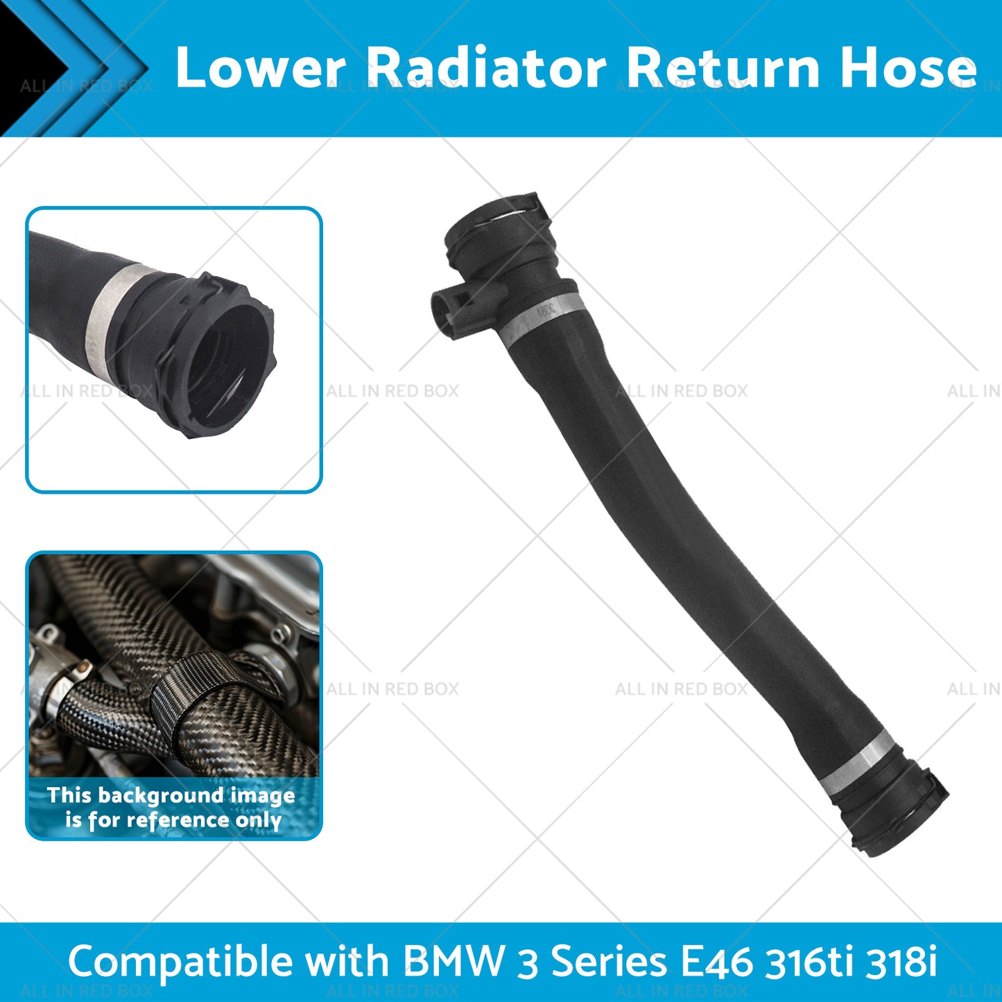 {{ 17127516416 Lower Radiator Return Hose Suitable for BMW 3 Series E46 316ti 318i }} - Buy Car Parts Online at {{ Kaka Auto Parts }}.
