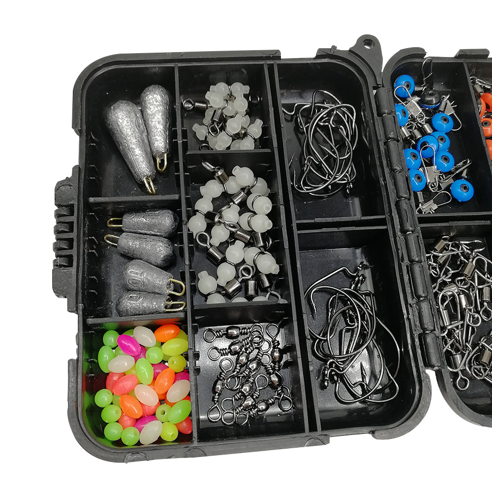 {{ 177Pcs Pro Fishing Accessories Kit w or  Tackle Box For Outdoor Swivels Hook Beads }} - Buy Car Parts Online at {{ Kaka Auto Parts }}.