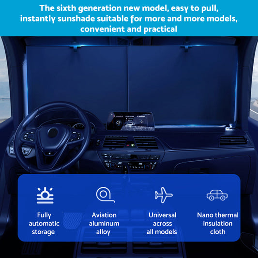 Auto Retractable Sunshade Suitable For Car Windshield With Automatic Function 2025