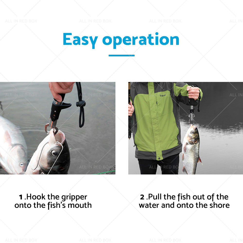 {{ Stainless Steel Fish Lip Grabber Gripper Fishing Tool Grip Tackle Scale 30KG }} - Buy Car Parts Online at {{ Kaka Auto Parts }}.
