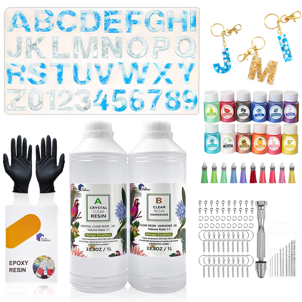 Epoxy Resin 1:1 AB Kit Craft Coating UV Color Pigment Paste Liquid Silicone Mold